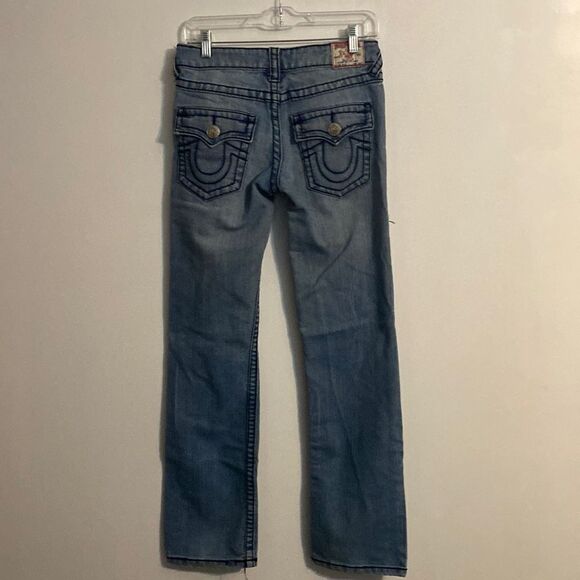 True Religion distressed 5 pocket jeans, size 27 - Picture 2 of 4